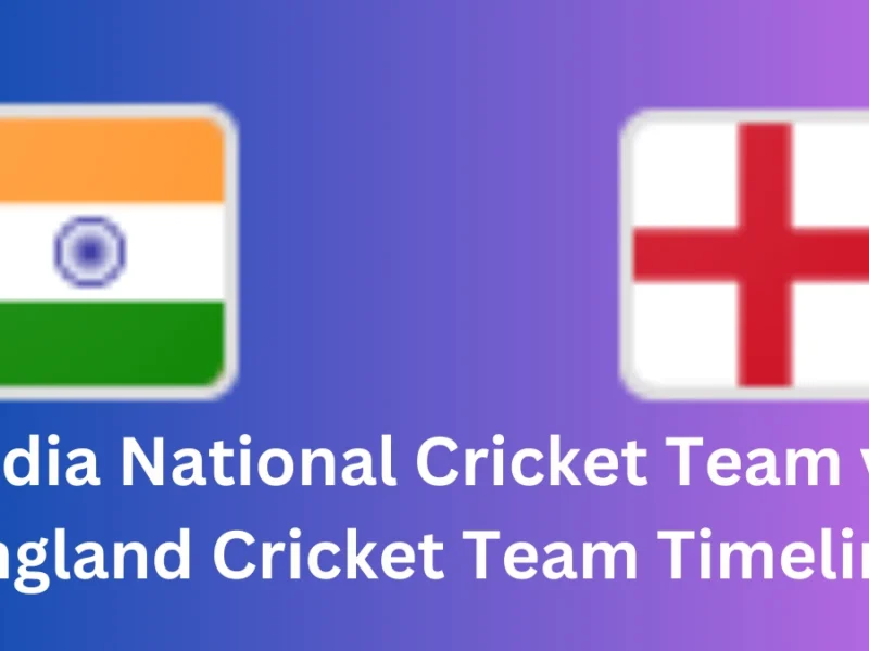 India National Cricket Team vs England Cricket Team Timeline