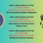 New Zealand tour of India, 2024