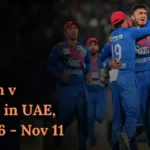 Afghanistan v Bangladesh in UAE, 2024 Nov 06 - Nov 11
