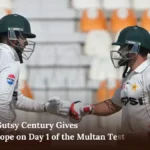 Ghulam's Gutsy Century Gives Pakistan Hope on Day 1 of the Multan Test