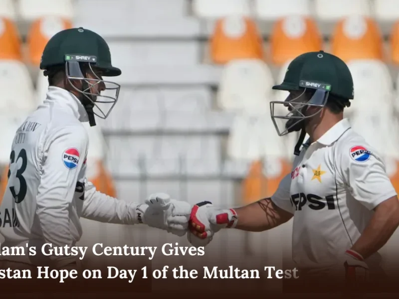 Ghulam's Gutsy Century Gives Pakistan Hope on Day 1 of the Multan Test