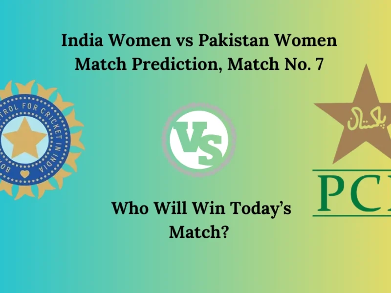 India Women vs Pakistan Women Match Prediction, Match No. 7 Women’s T20 World Cup 2024 
