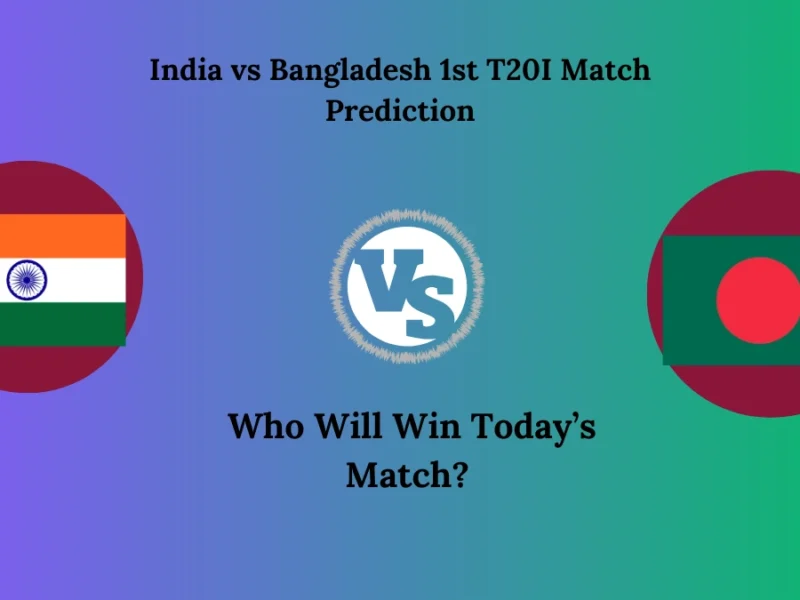 India vs Bangladesh 1st T20I Match Prediction: Who Will Win Today’s Match?
