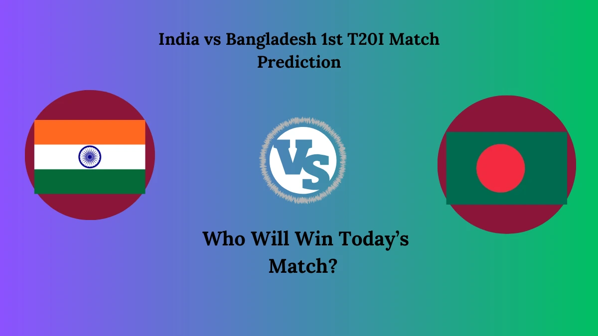 India vs Bangladesh 1st T20I Match Prediction: Who Will Win Today’s Match?