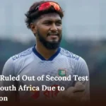 Jaker Ali Ruled Out of Second Test Against South Africa Due to Concussion 