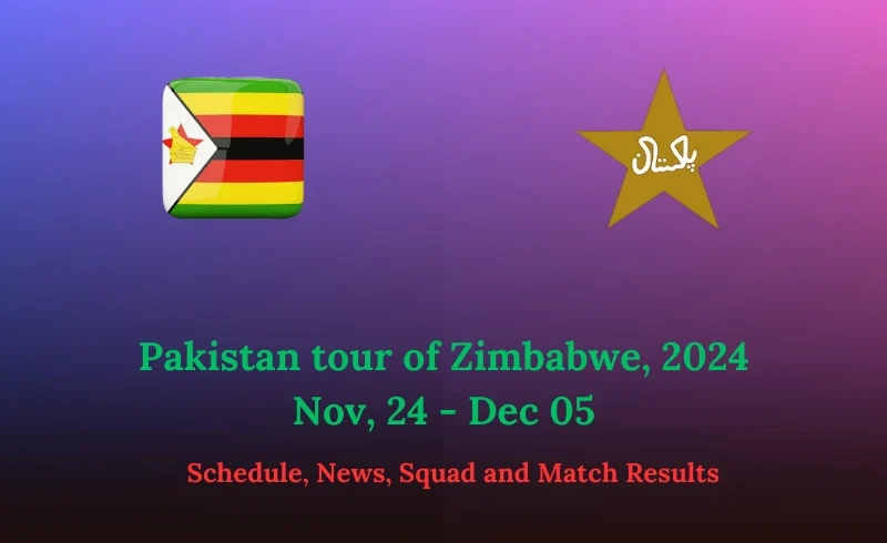 Pakistan tour of Zimbabwe, 2024, Nov 24 - Dec 05, Schedule, News, Squad and Match Results
