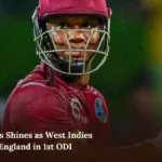 Evin Lewis Shines as West Indies Defeated England in 1st ODI