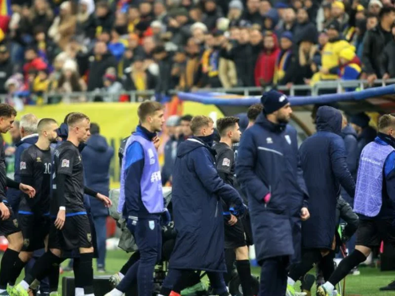 UEFA Nations League Match Between Romania and Kosovo Abandoned After Scuffles and Tensions