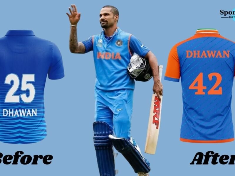 Shikhar Dhawan Jersey Number