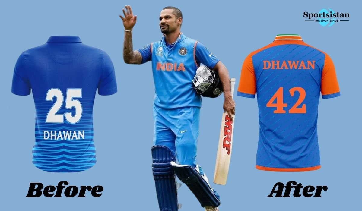 Shikhar Dhawan Jersey Number
