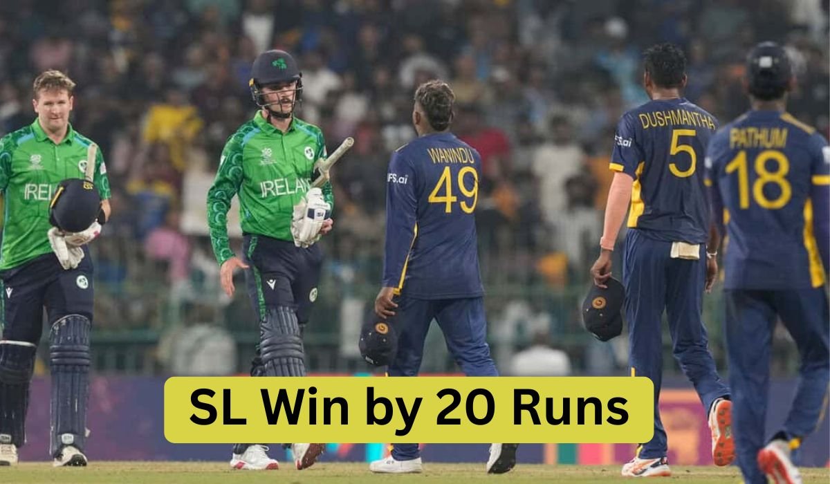 Sri Lanka vs Ireland Match Result – SL Win by 20 Runs | ICC Men’s T20 World Cup 2026